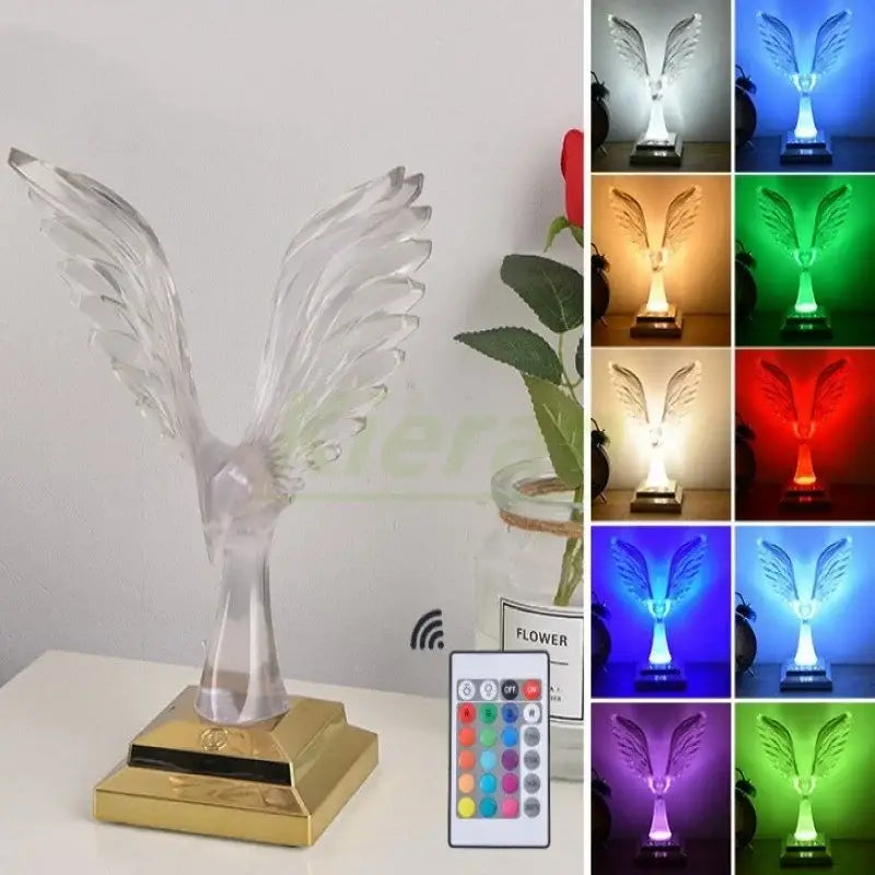 Crystal Eagle LED Lamp