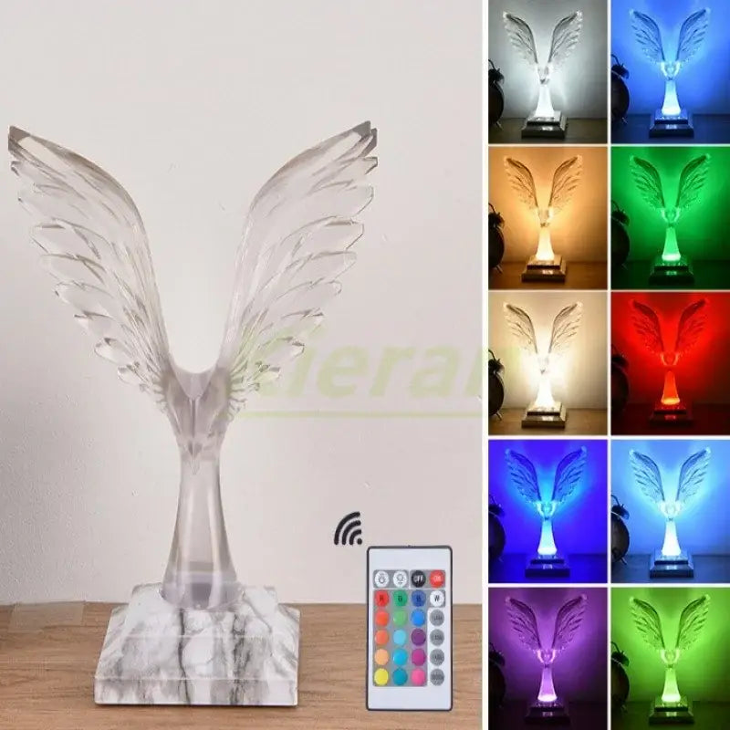 Crystal Eagle LED Lamp