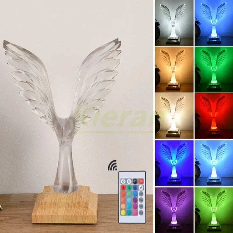 Crystal Eagle LED Lamp