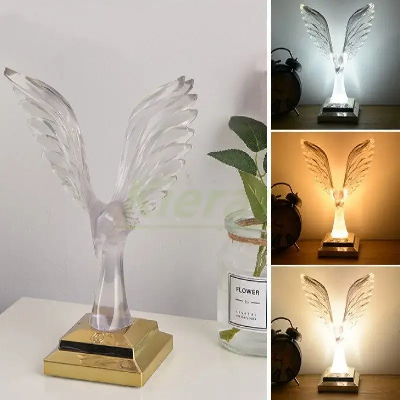 Crystal Eagle LED Lamp