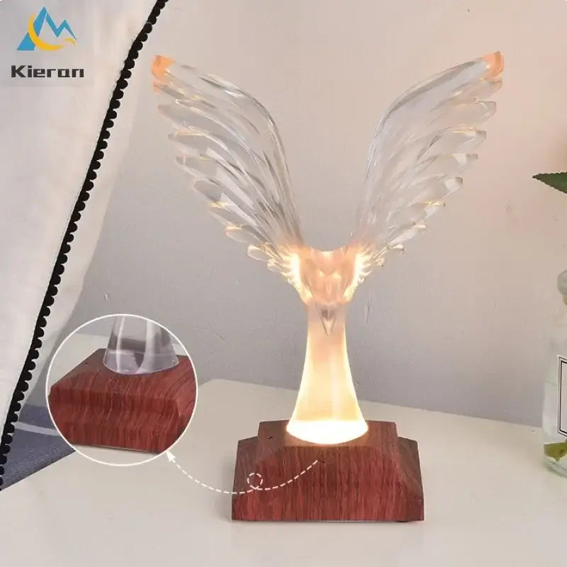 Crystal Eagle LED Lamp