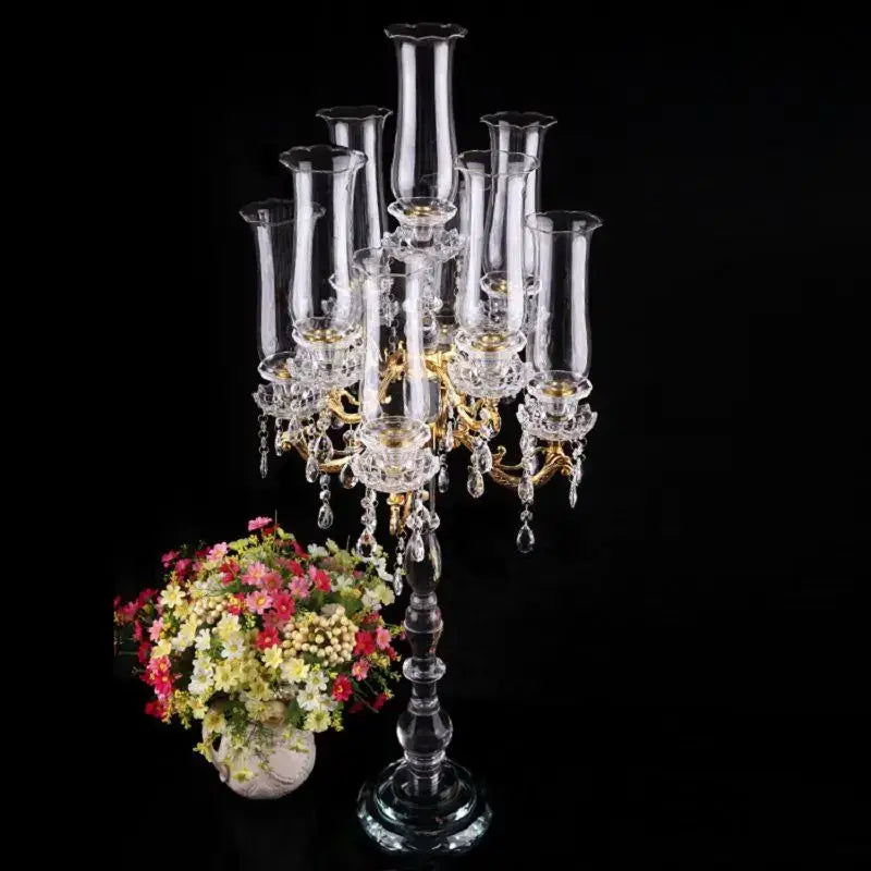 Teardrop Crystal Candle Holders