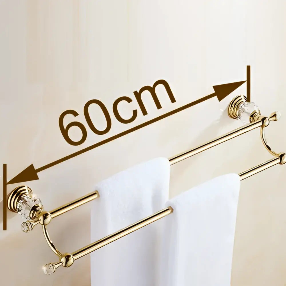 Gold Crystal Towel Bar