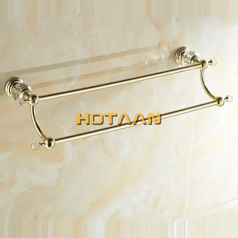 Gold Crystal Towel Bar