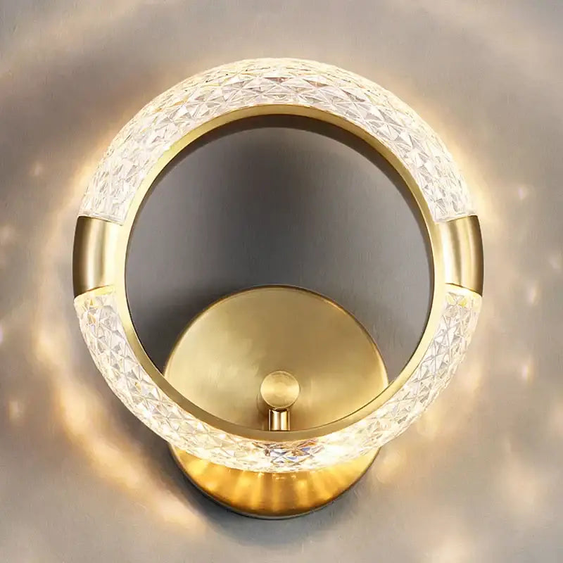 Gold Crystal Nordic Wall Sconce