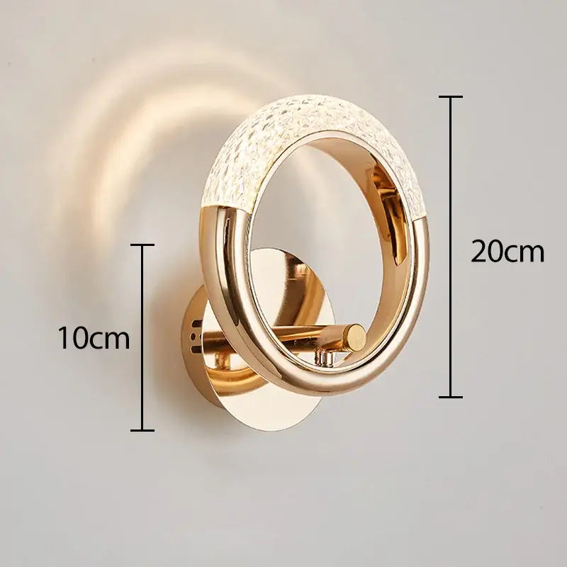 Gold Crystal Nordic Wall Sconce