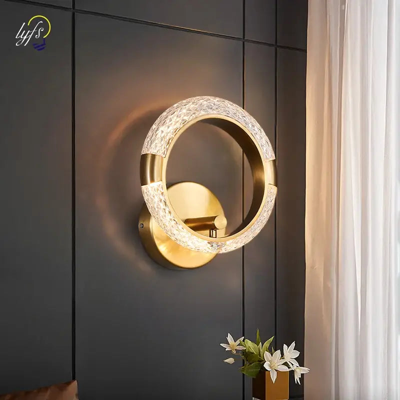 Gold Crystal Nordic Wall Sconce