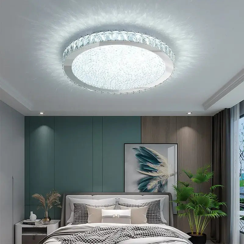 Crystal Frosted Ceiling Lamp