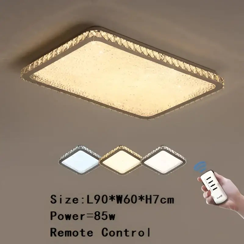 Crystal Frosted Ceiling Lamp