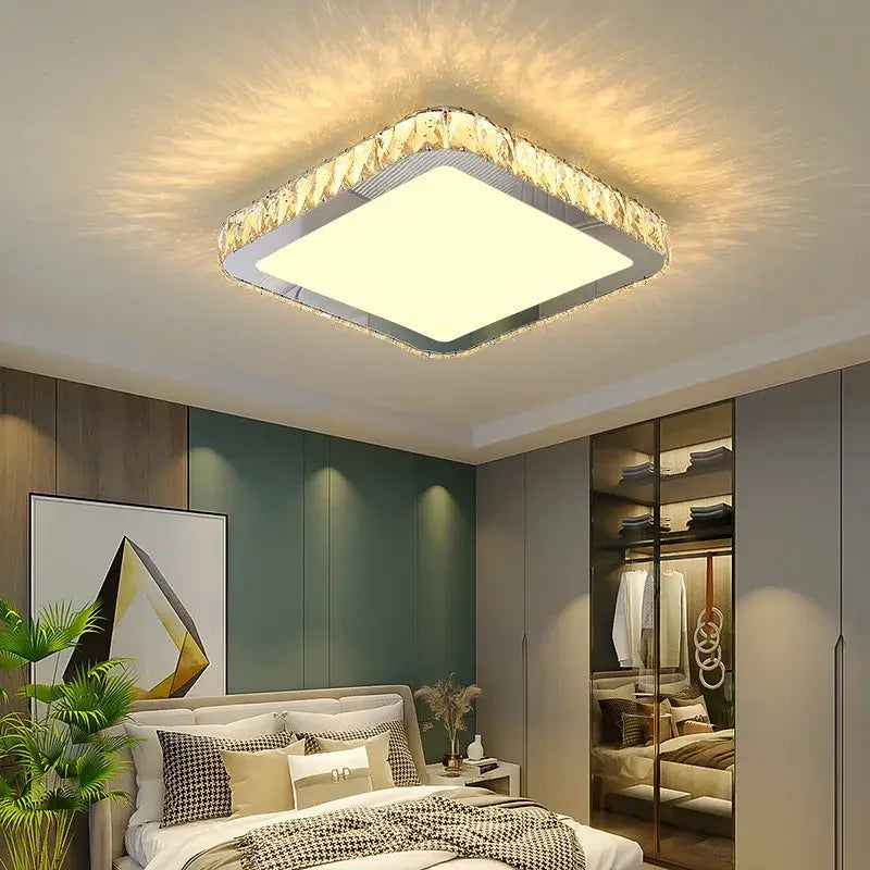Crystal Frosted Ceiling Lamp