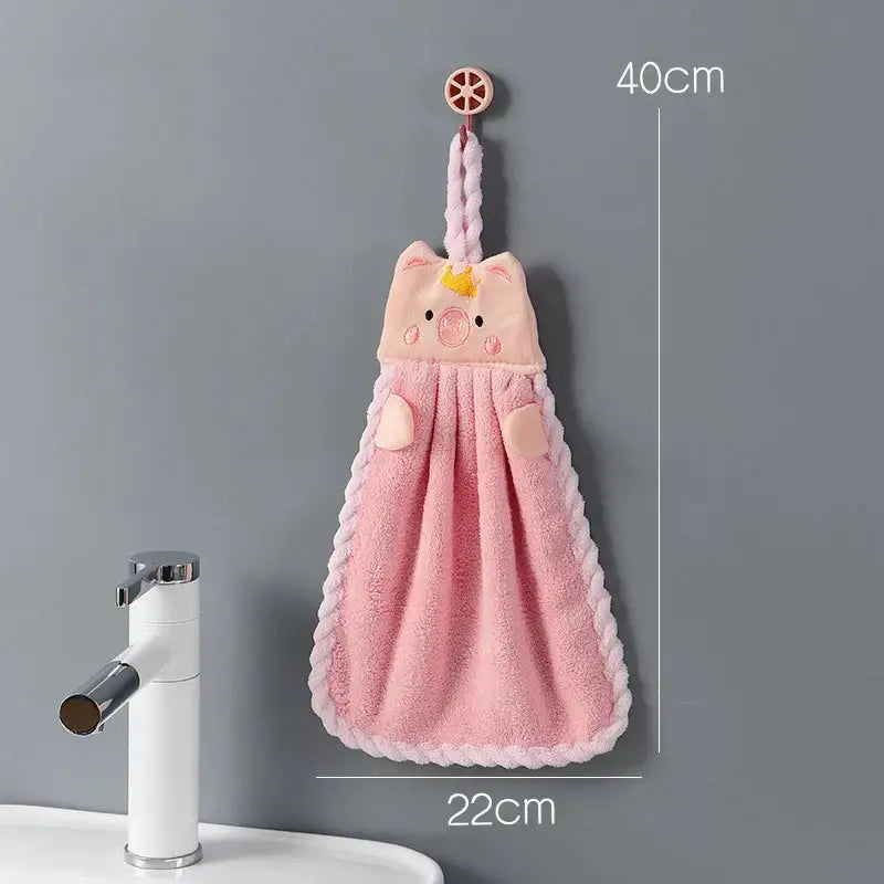 Coral Velvet Animal Towels