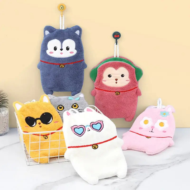 Thickened Plush Animal Towel