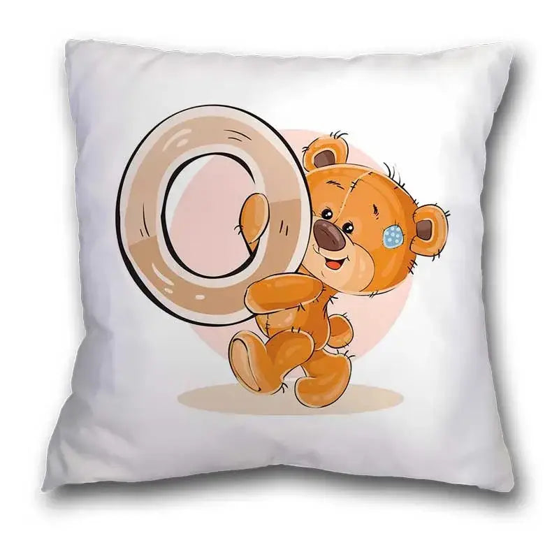 Bear Alphabet Pillow Case