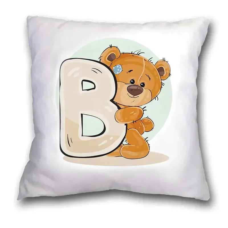 Bear Alphabet Pillow Case