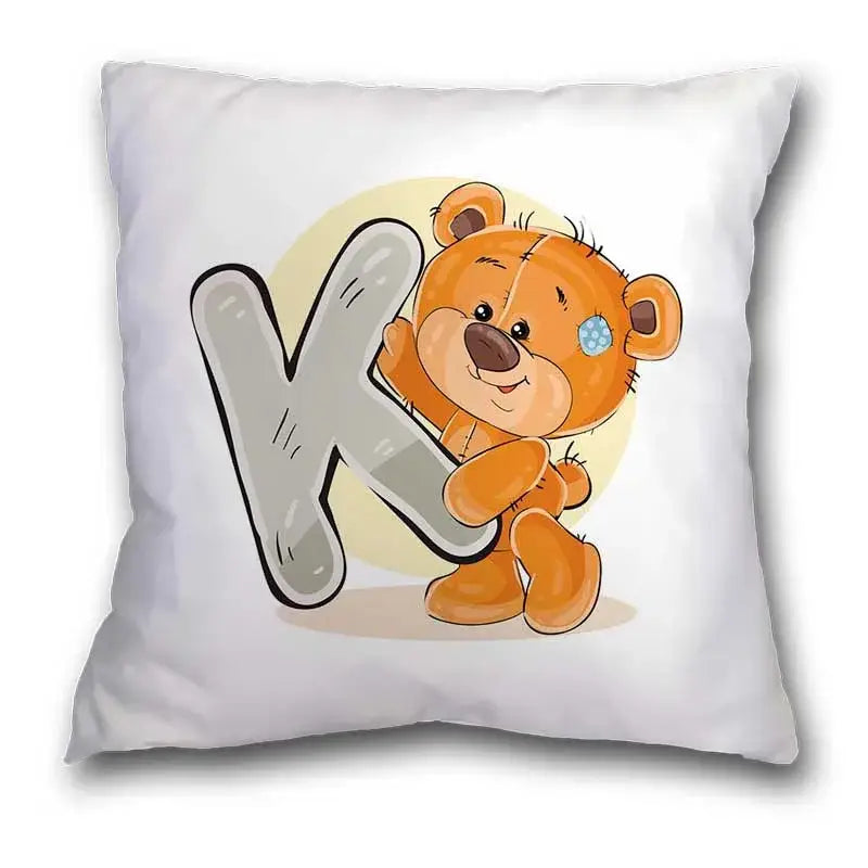Bear Alphabet Pillow Case