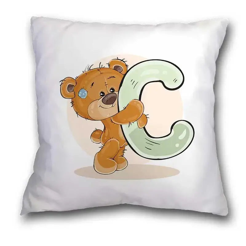Bear Alphabet Pillow Case