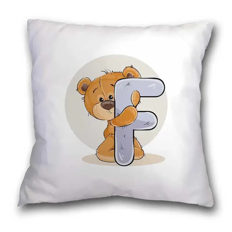 Bear Alphabet Pillow Case
