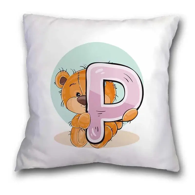 Bear Alphabet Pillow Case