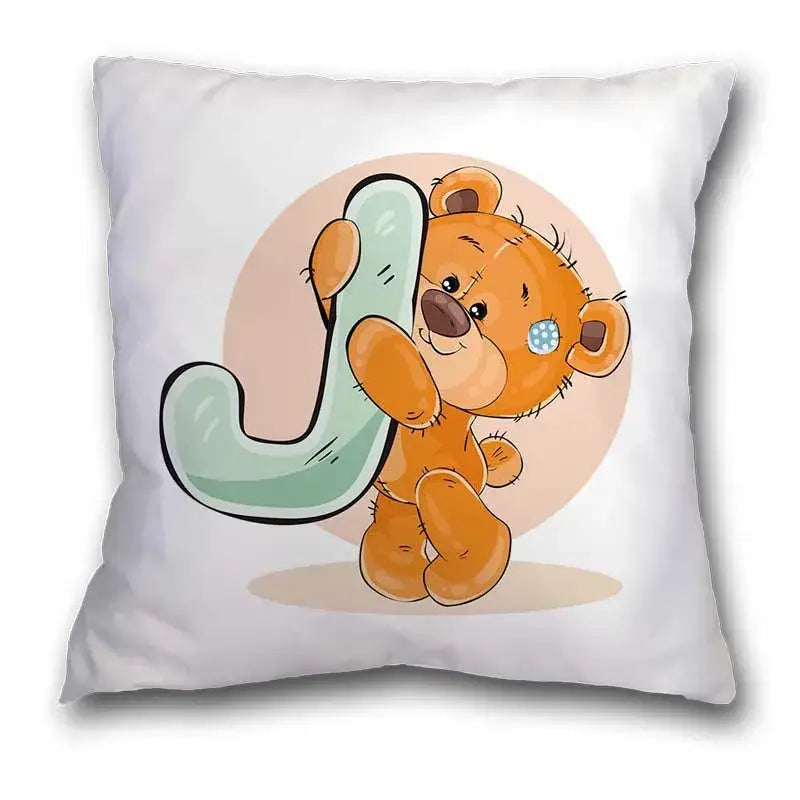 Bear Alphabet Pillow Case