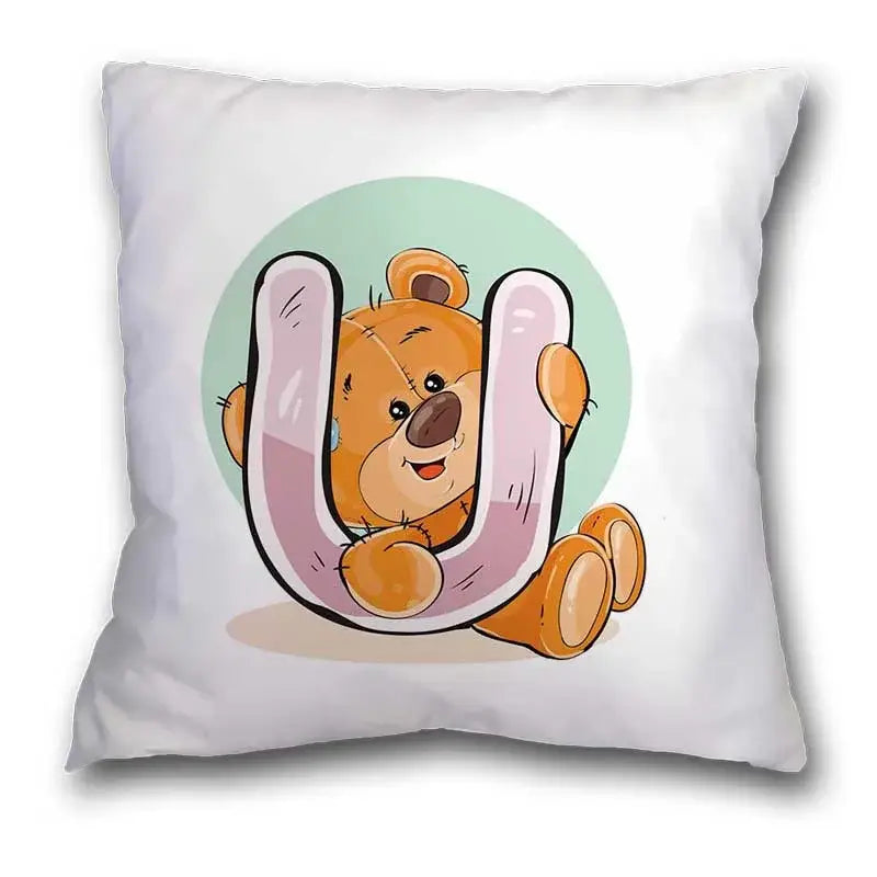 Bear Alphabet Pillow Case