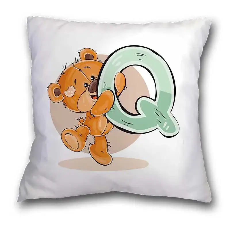 Bear Alphabet Pillow Case
