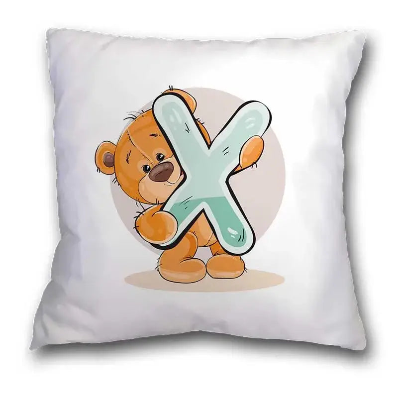 Bear Alphabet Pillow Case