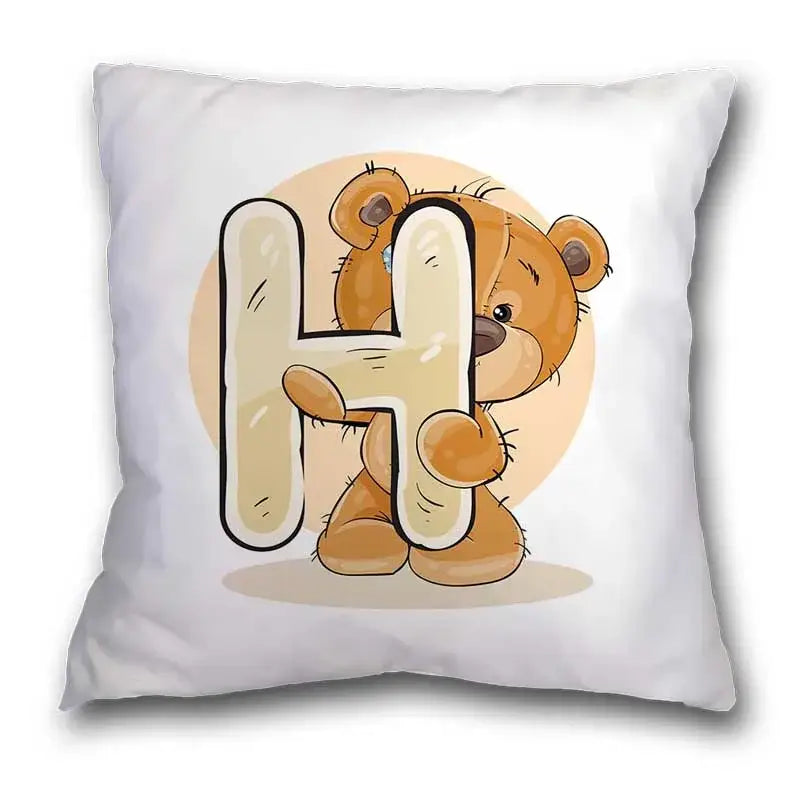 Bear Alphabet Pillow Case