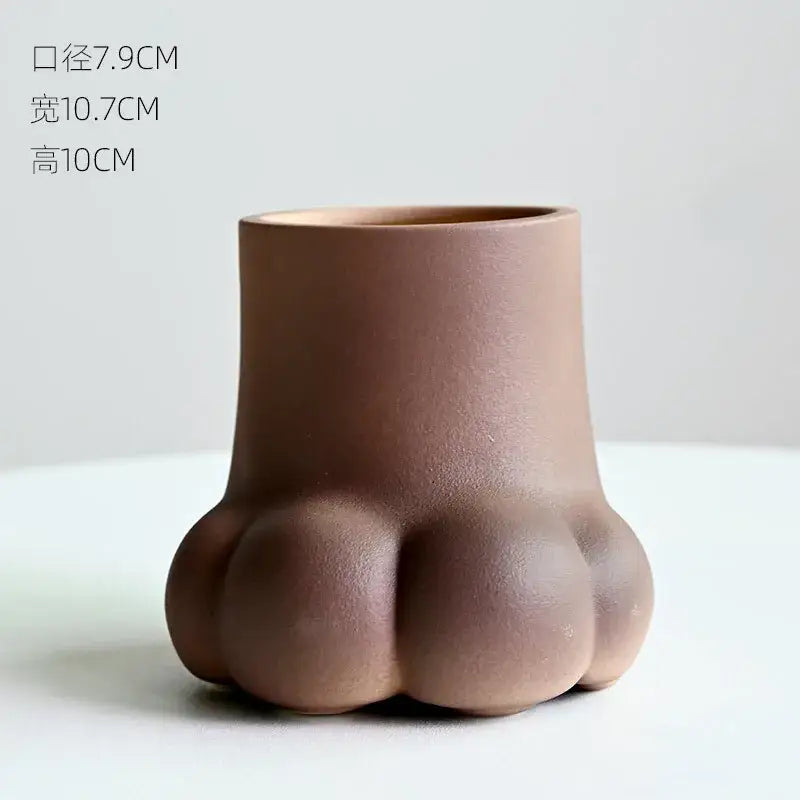 Cat Paw Ceramic Vase Set