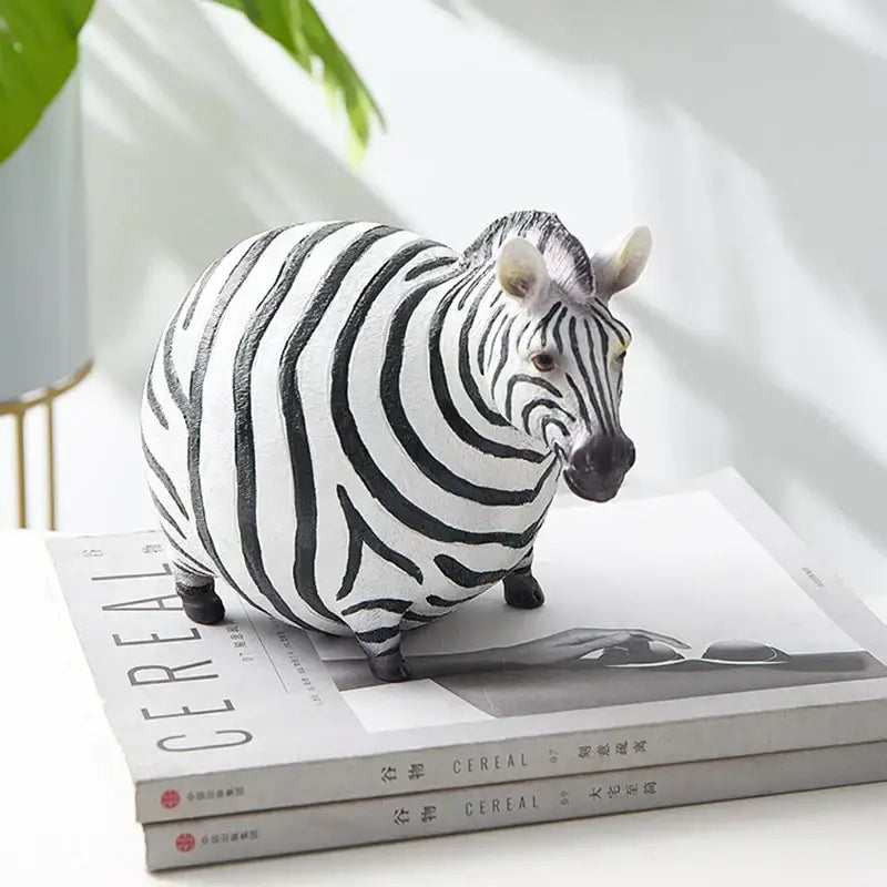 Zebra Resin Figurine Set