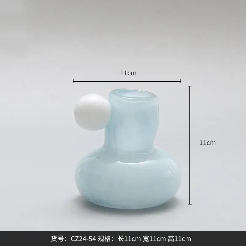 Glass Ball Candle Holder