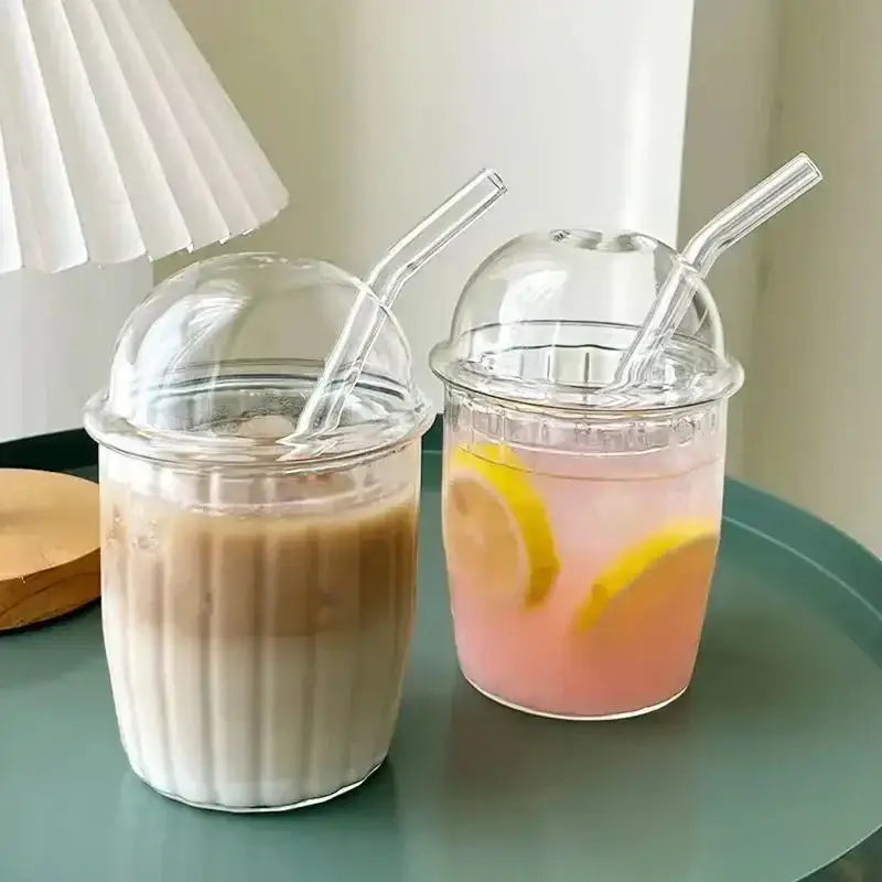 Pink Bow Glass Tumbler