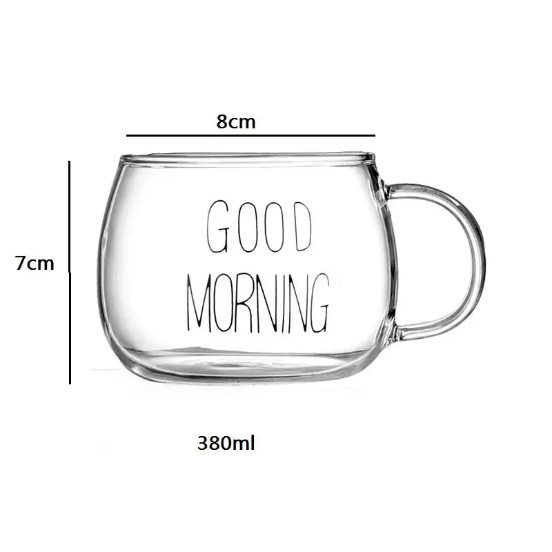 Glass Letter Mug