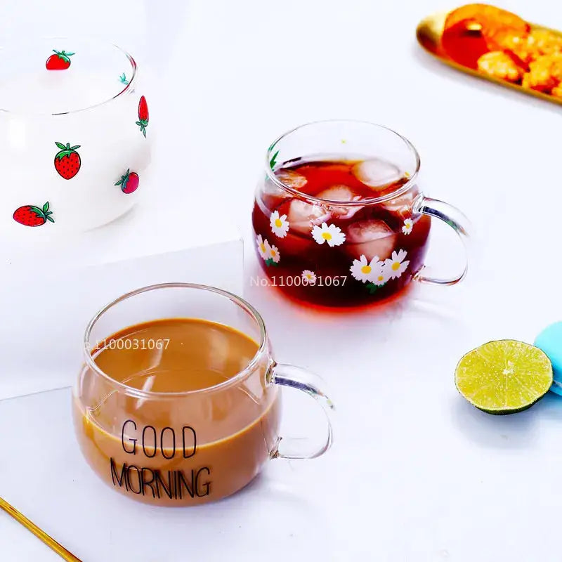 Glass Letter Mug