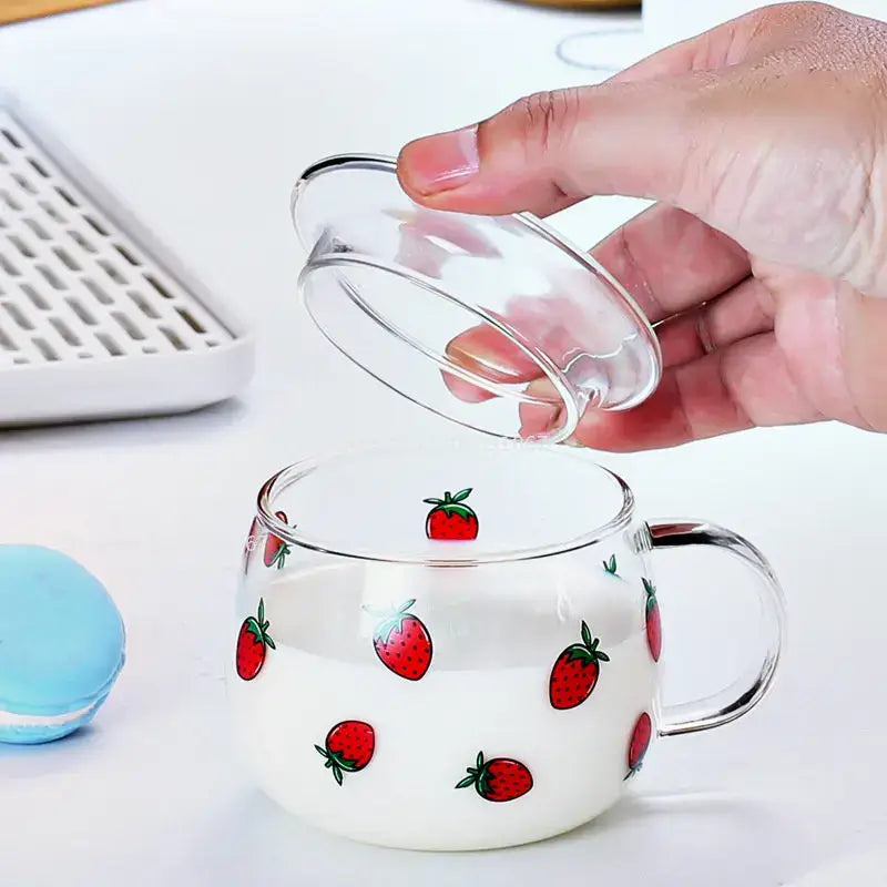 Glass Letter Mug