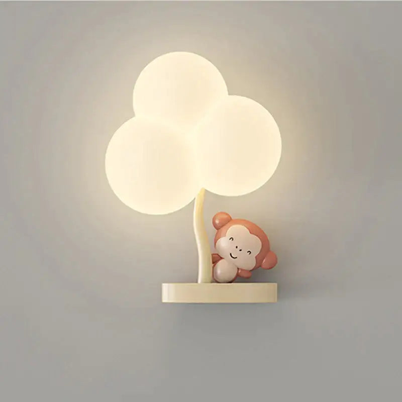 Monkey Tree Wall Lamp