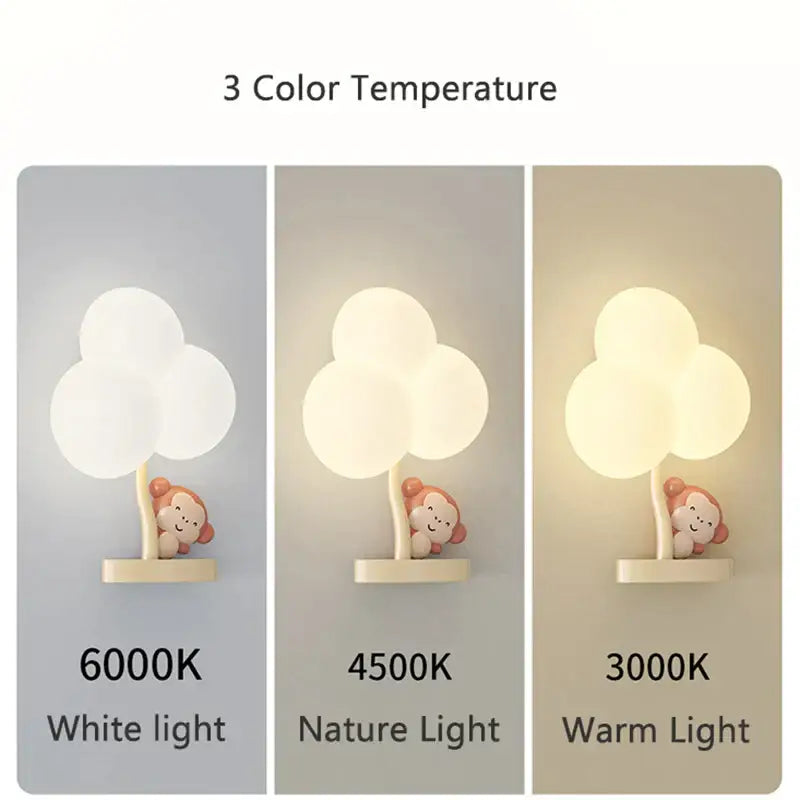 Monkey Tree Wall Lamp