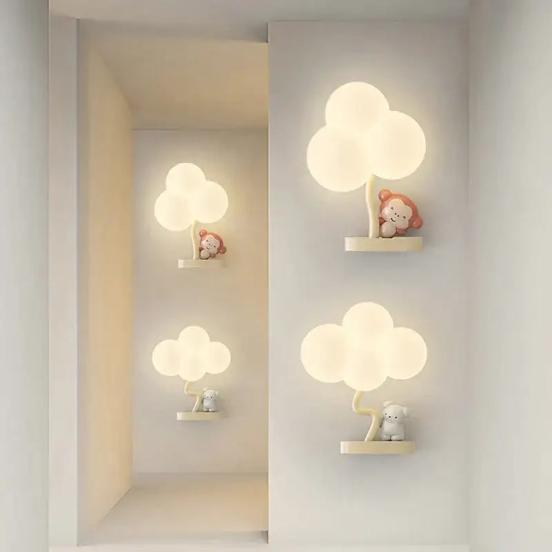 Monkey Tree Wall Lamp