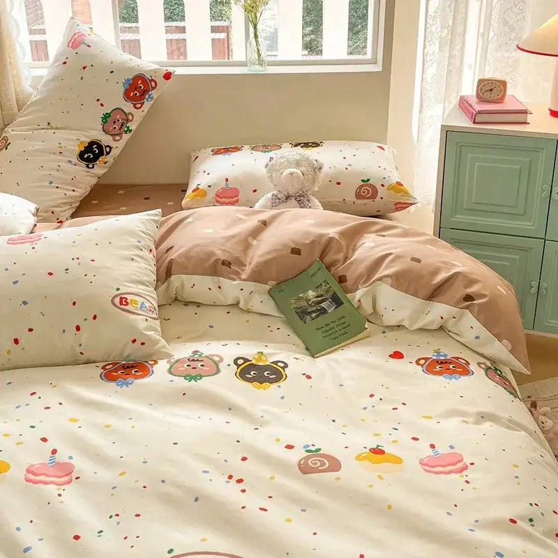 Cotton Floral Bedding Set