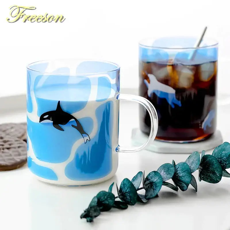 Glass Polar Bear Mug