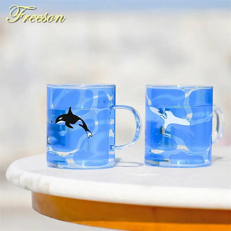 Glass Polar Bear Mug
