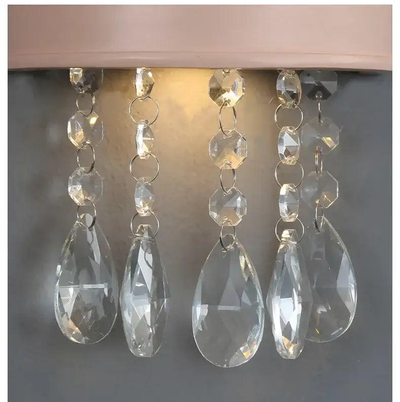 Pink Crystal Wall Sconce