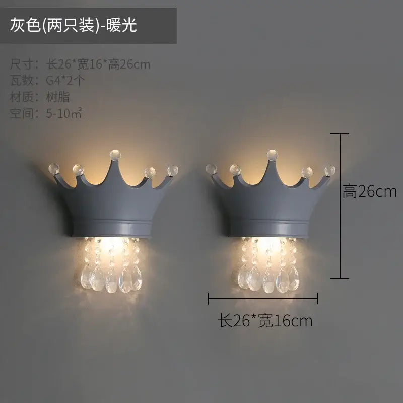 Pink Crystal Wall Sconce