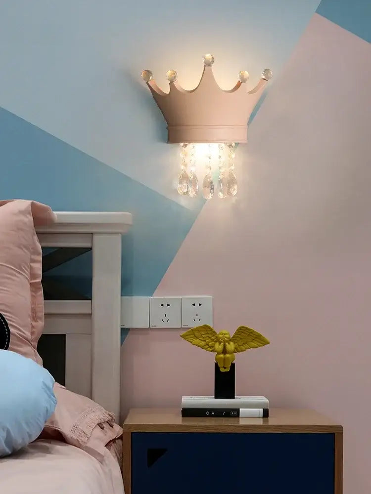 Pink Crystal Wall Sconce