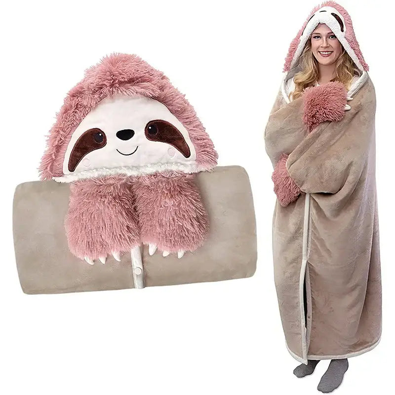 Beige Flannel Lap Blanket