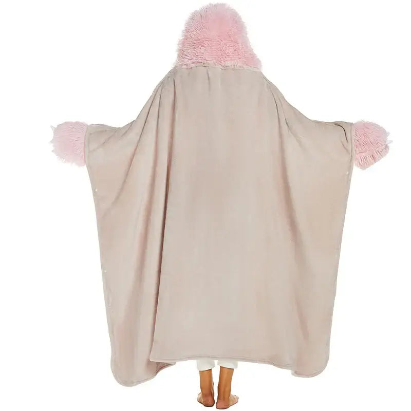 Beige Flannel Lap Blanket