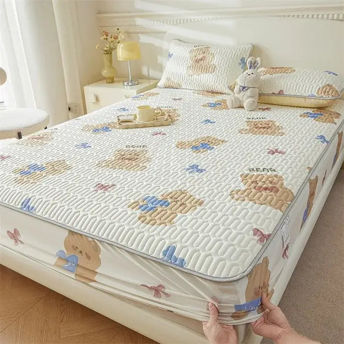 White Floral Fitted Sheet