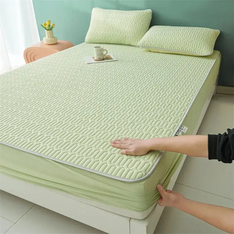 White Floral Fitted Sheet