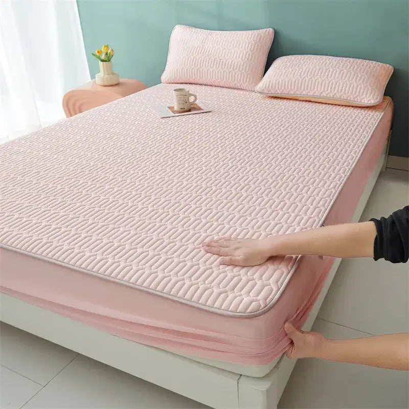 White Floral Fitted Sheet