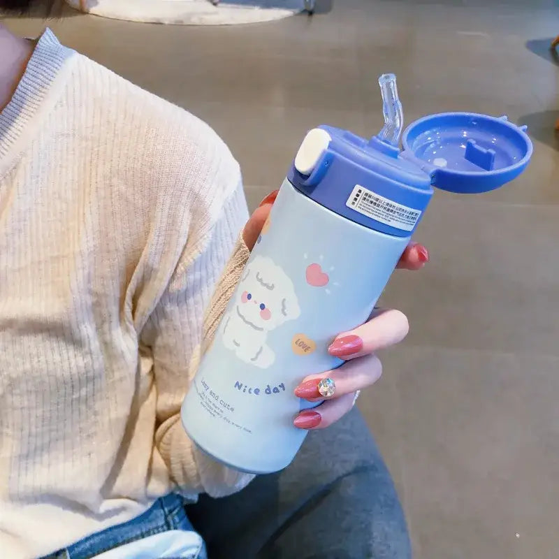 Pink Stainless Straw Cup