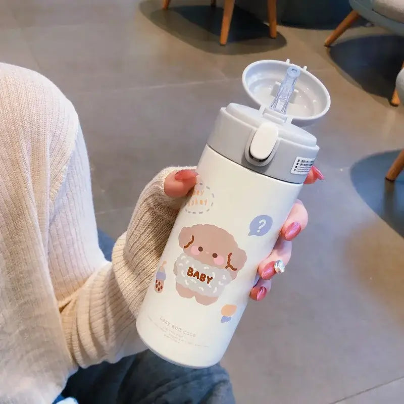Pink Stainless Straw Cup